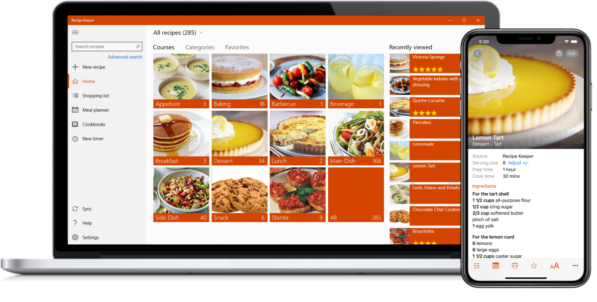 free recipe storage app