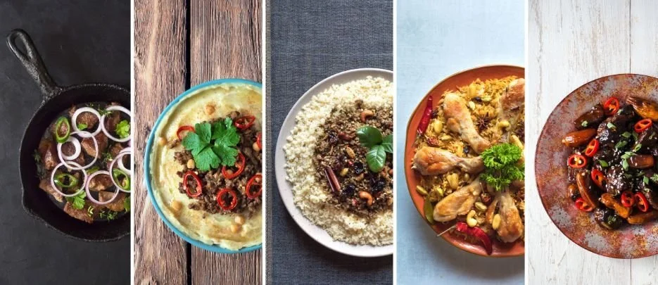 different kinds of cuisines