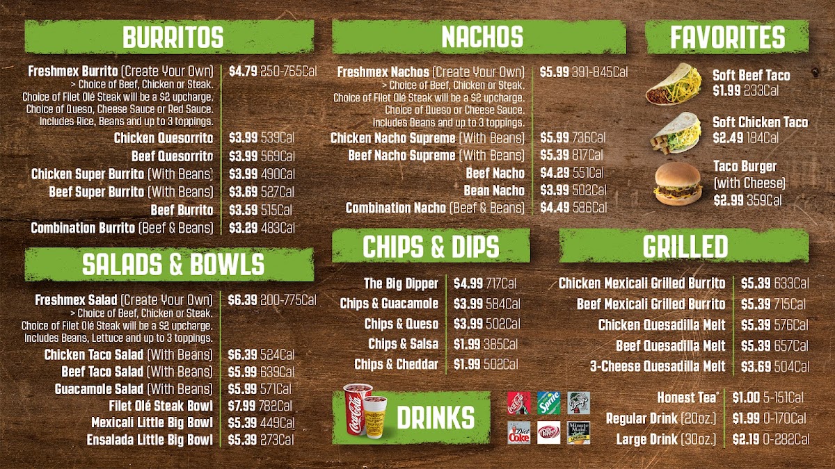 taco mayo menu with prices and pictures