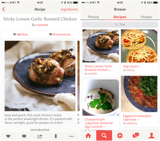 recipe sharing app