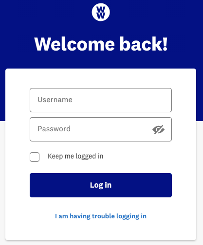 weight watchers com login
