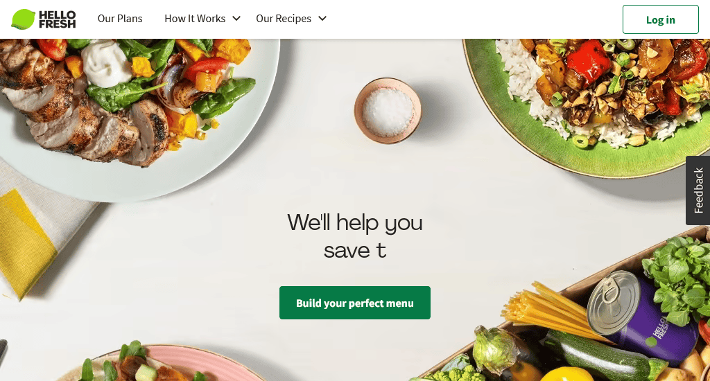 food product website