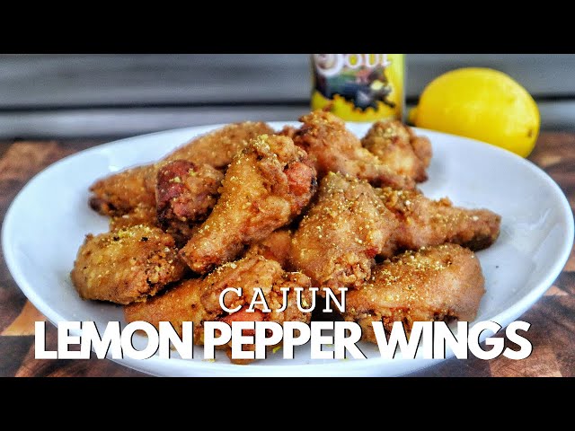 Crispy Grilled Cajun Lemon Pepper Chicken Wings