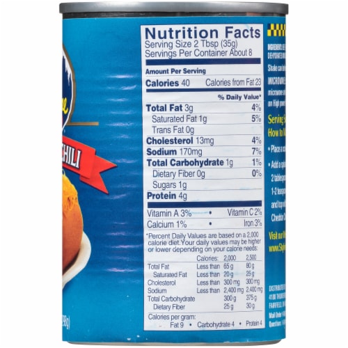 skyline chili nutrition facts