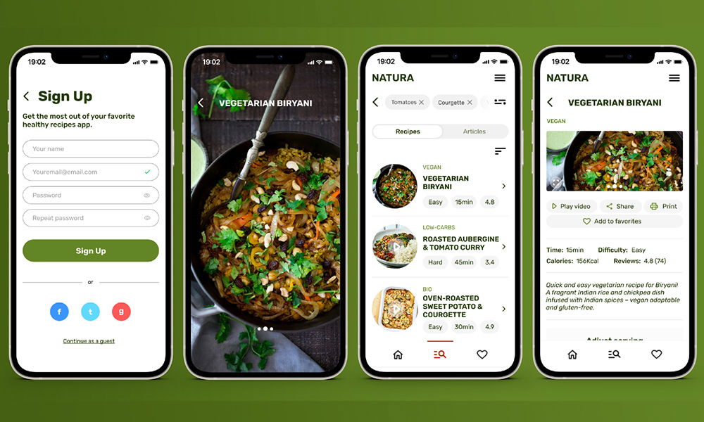 food recipe app