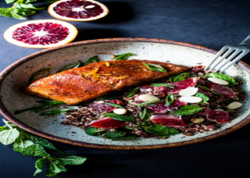 Crispy Yogurt-Marinated Moroccan Grilled Salmon