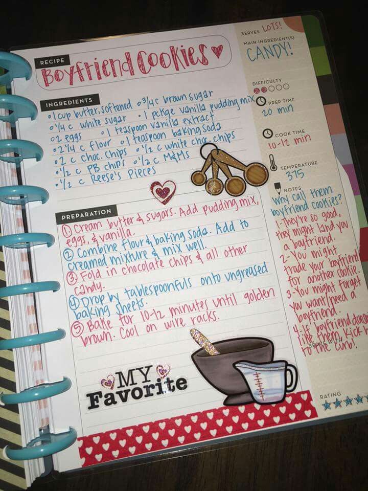 homemade recipe book ideas