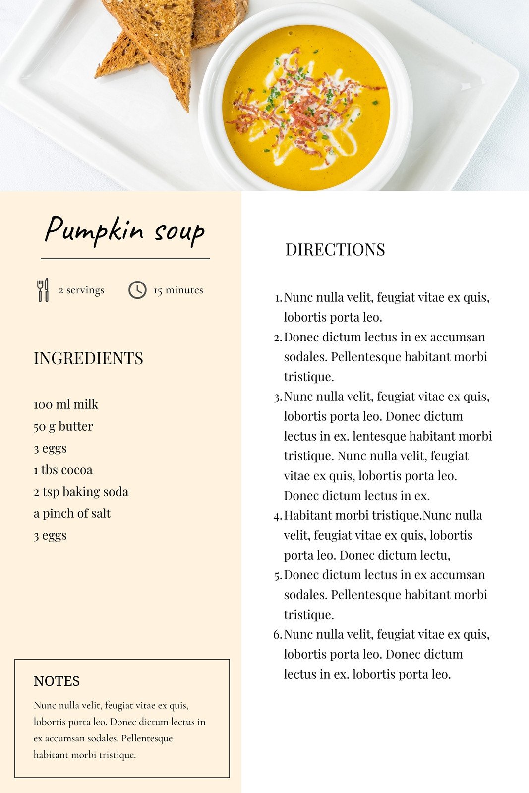 recipe page
