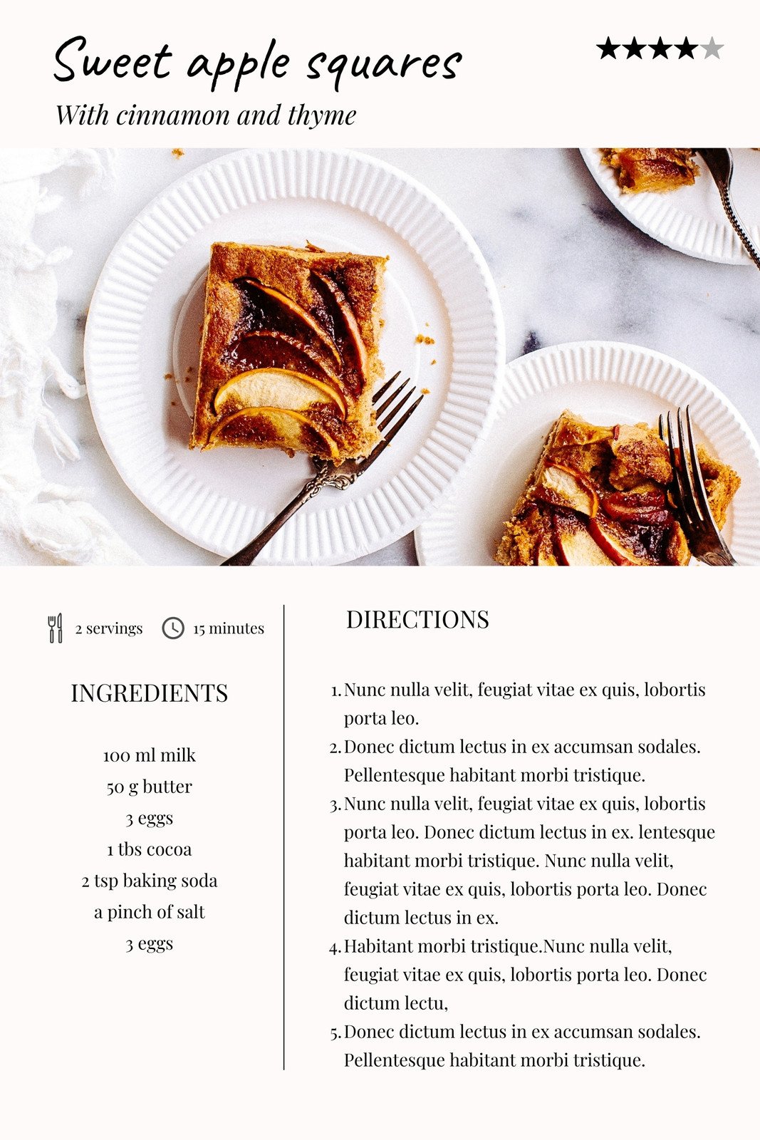 recipe pages