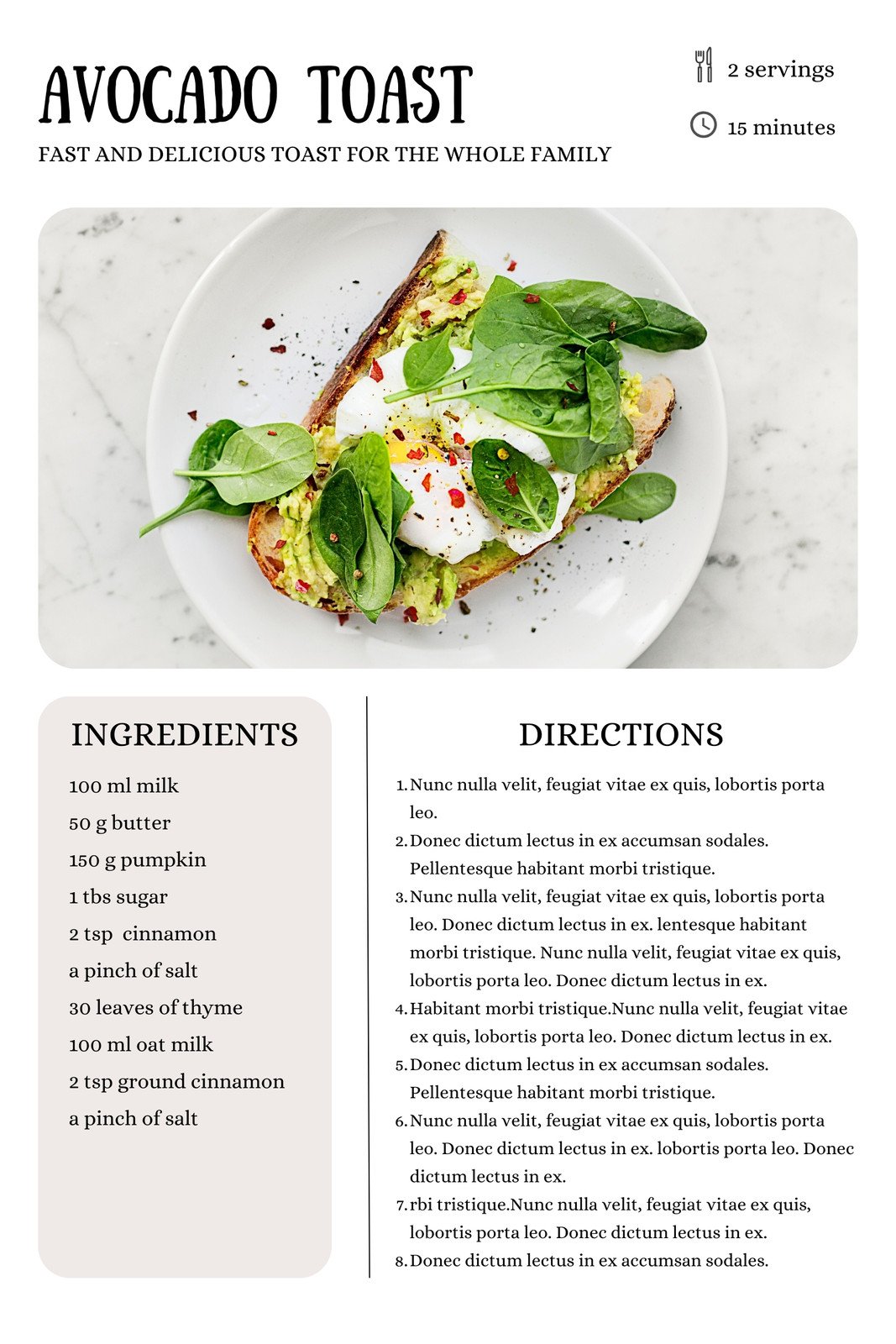 recipe page