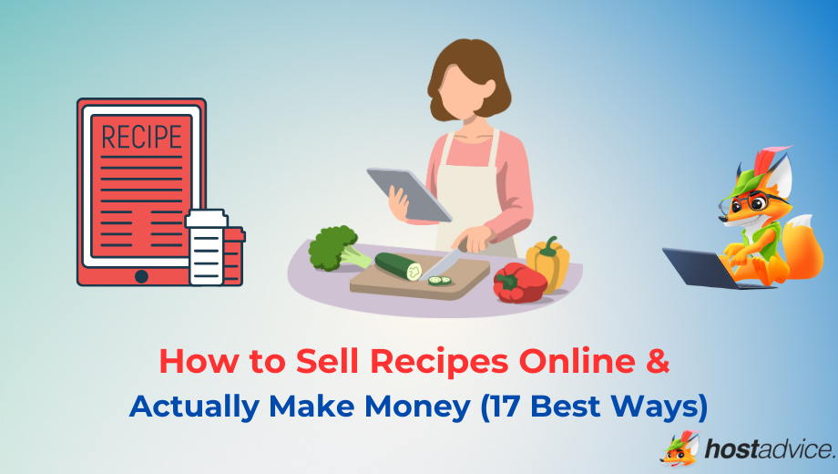 how to sell recipes online