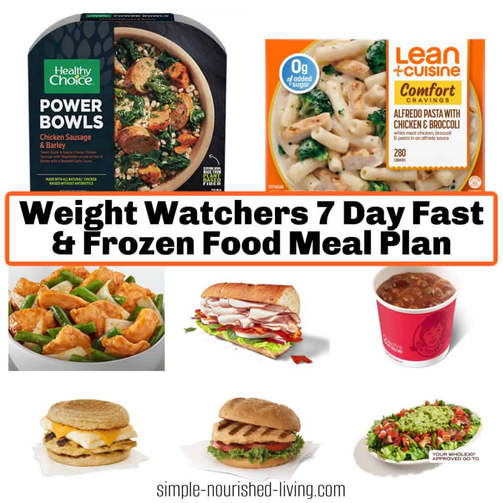 weight watchers fast food options