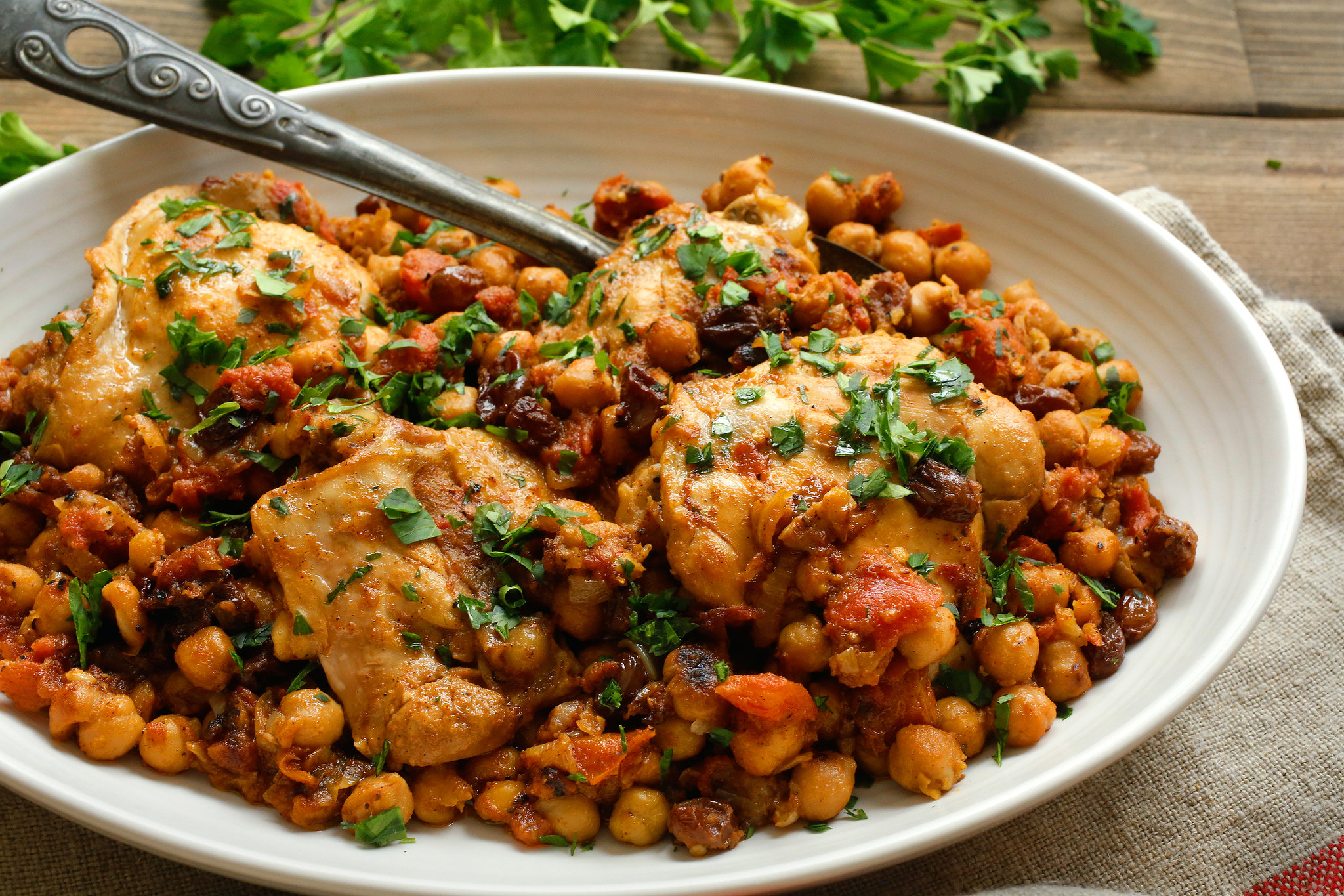 recipes using chickpeas and chicken