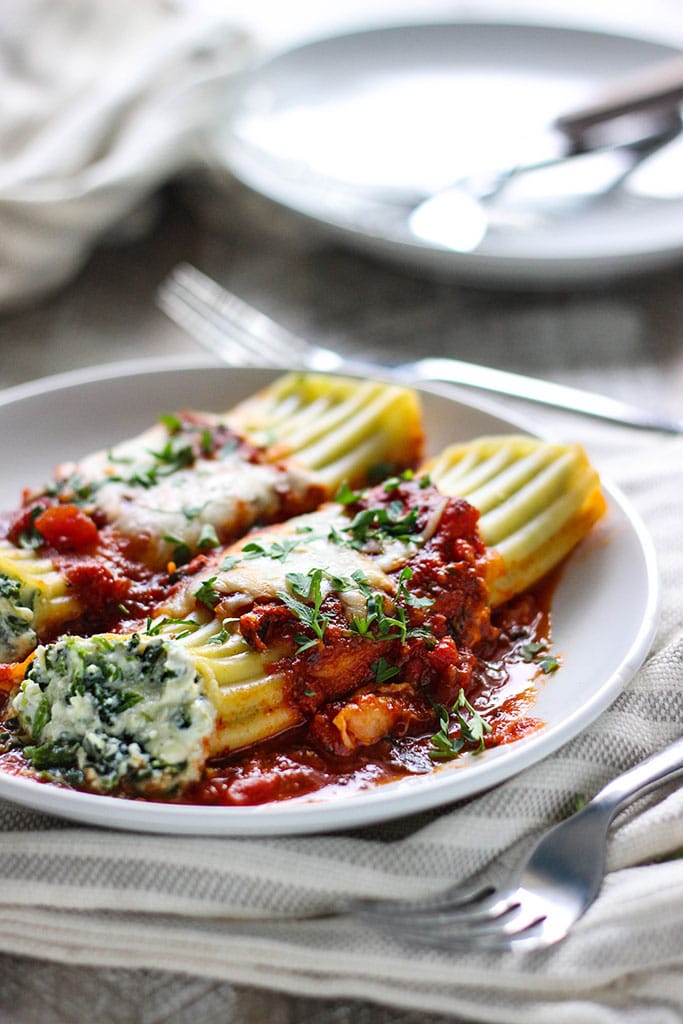 spinach manicotti recipe