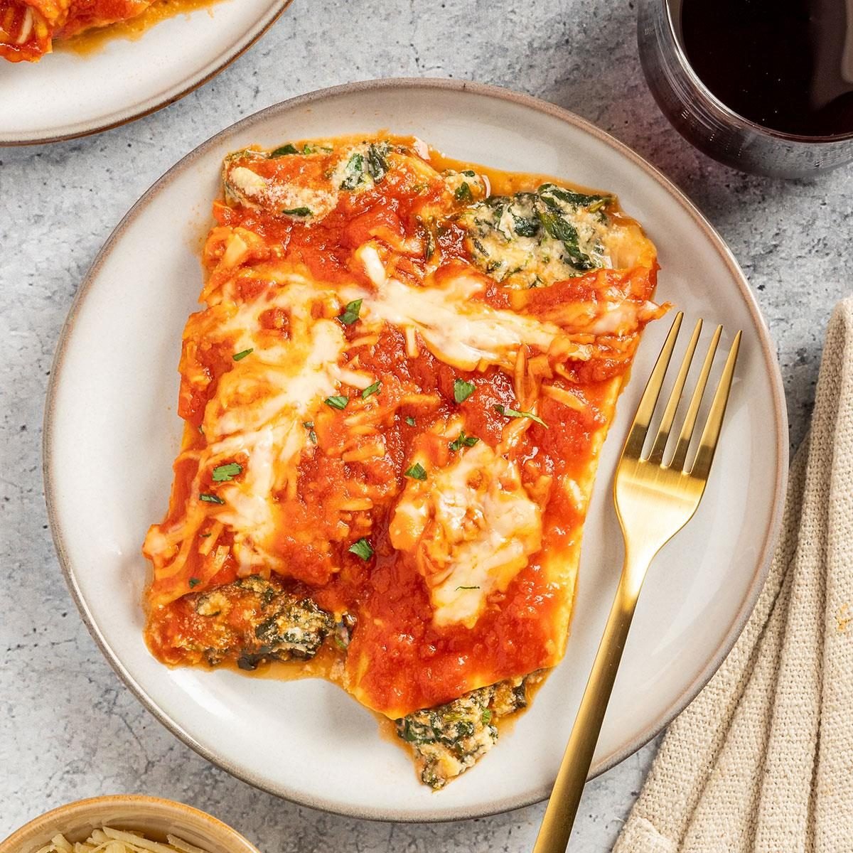 spinach manicotti recipe