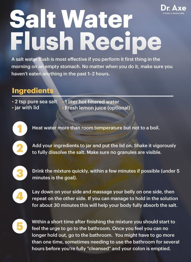 sea water flush recipe